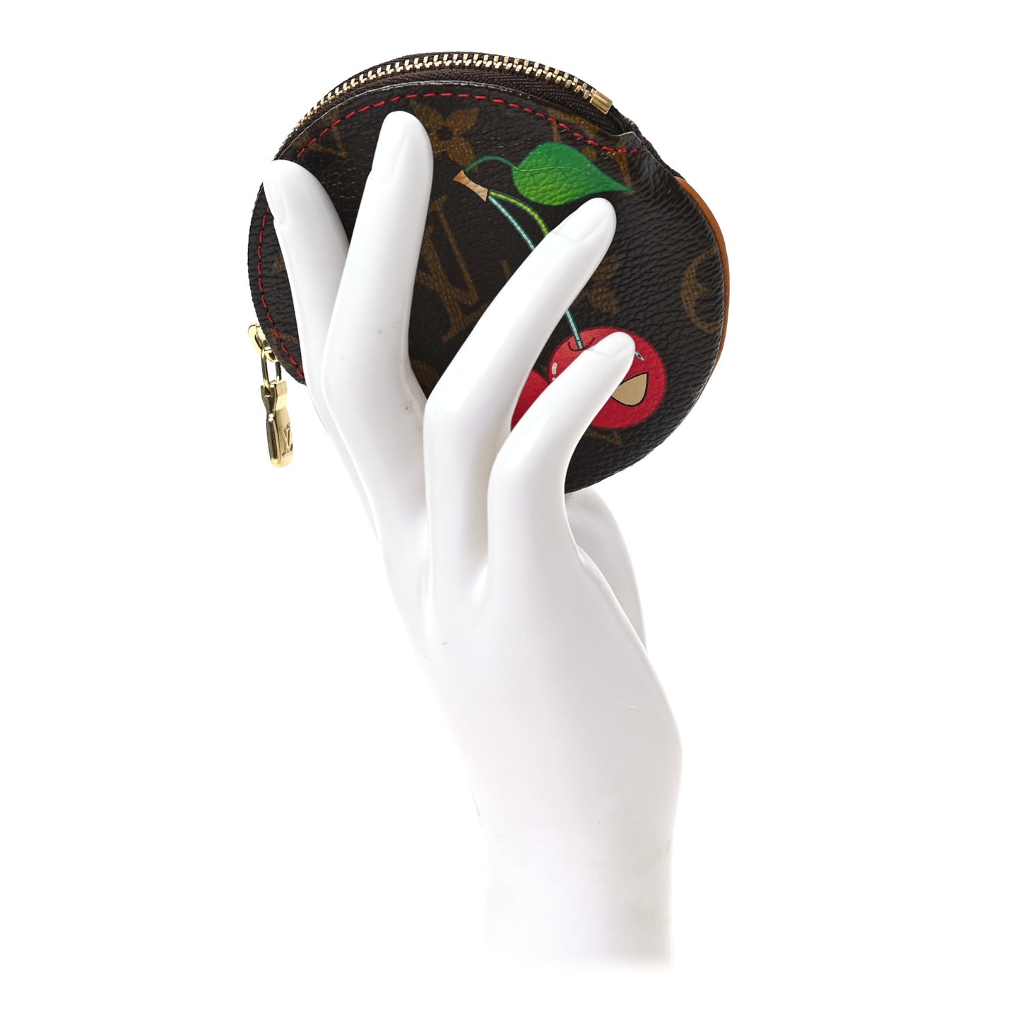 Monogram Cerises Round Coin Purse