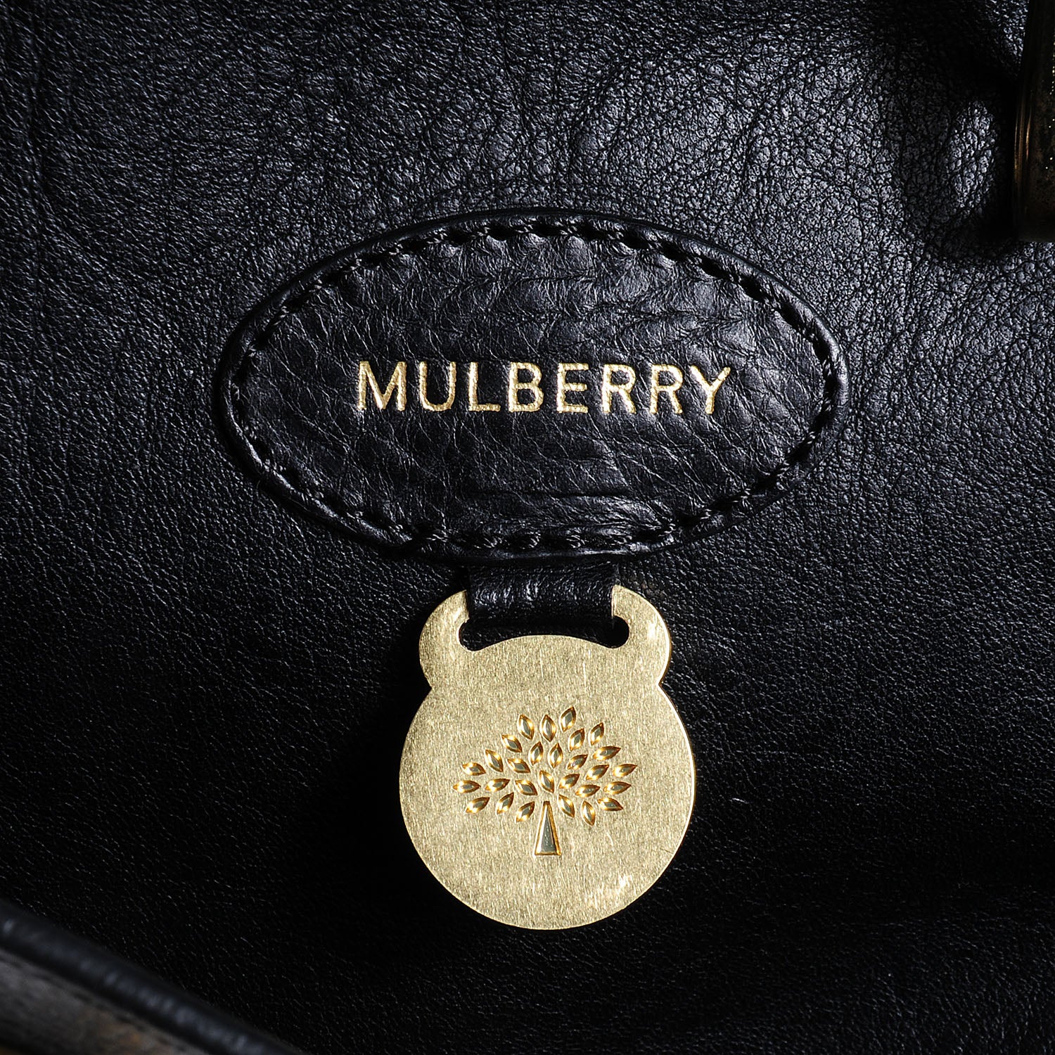 Mulberry Natural Leather Bayswater Black 9 of 14