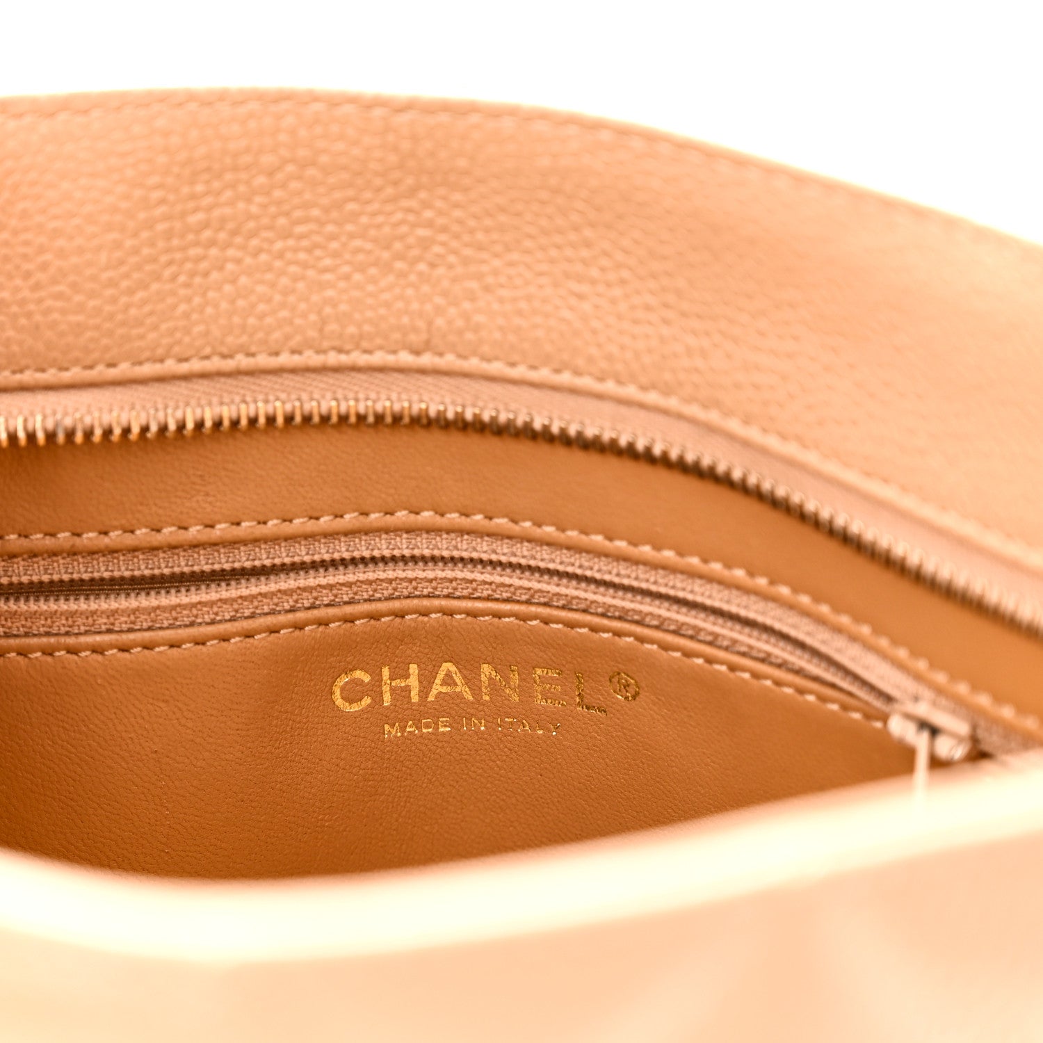Chanel Caviar Quilted Medallion Tote Beige 6 of 10