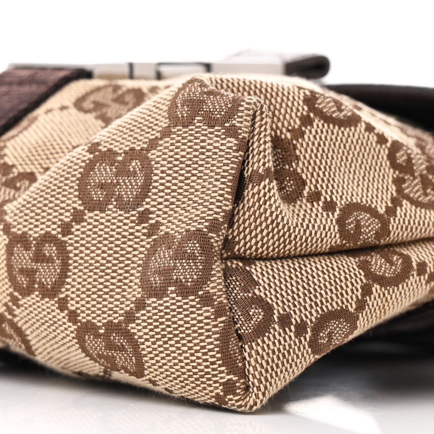 Monogram Waist Pouch Bag Dark Brown