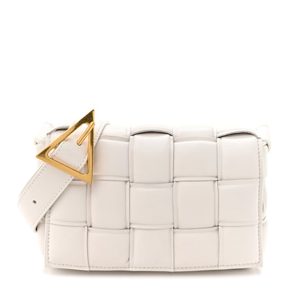 Bottega Veneta Nappa Maxi Intreccio Small Padded Cassette Crossbody Bag White 1 of 10