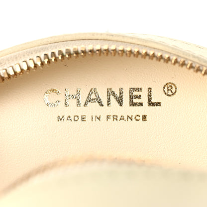 Chanel Lambskin Coco Lifesaver Round Bag Red White 5 of 8