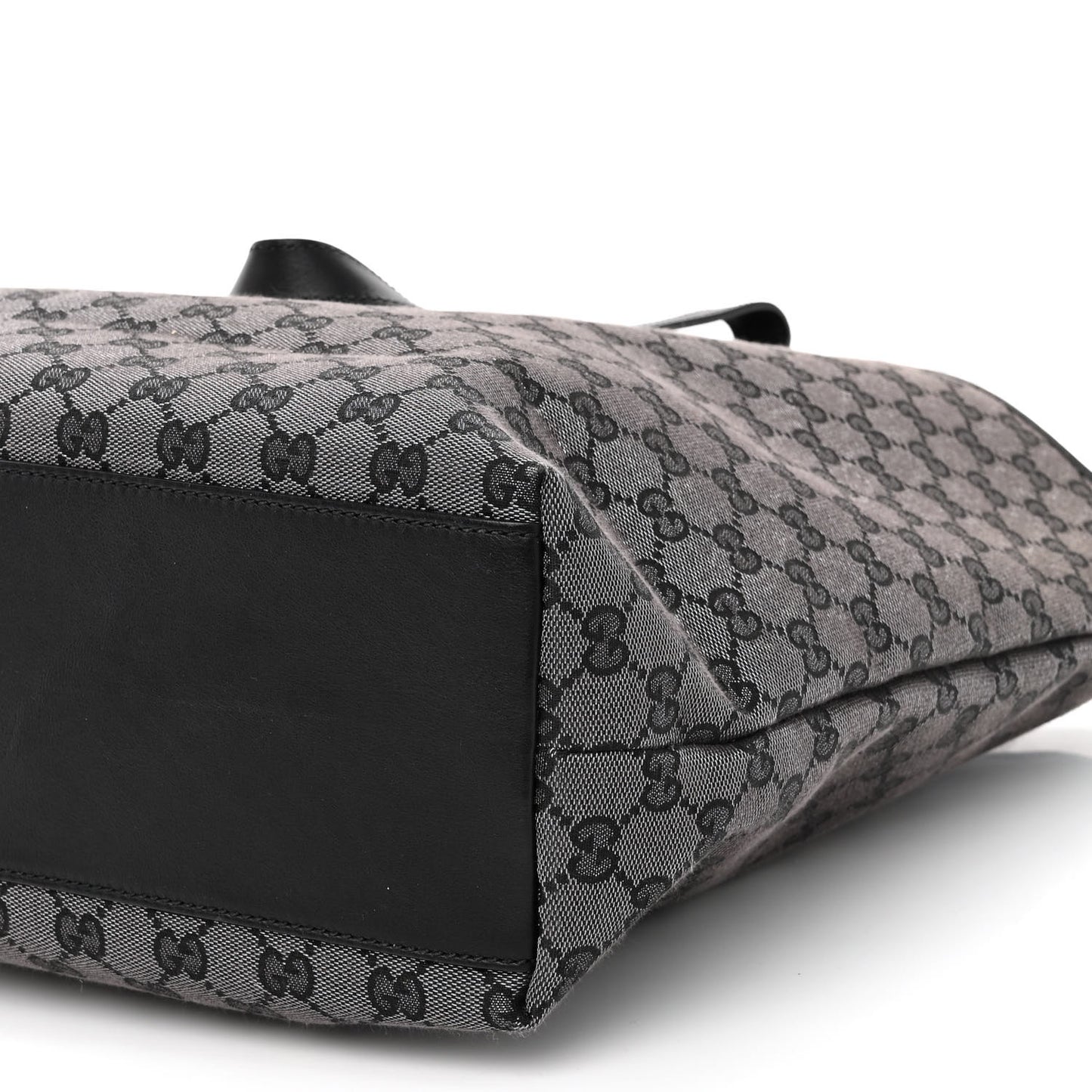 Metallic Monogram Large Tote Black