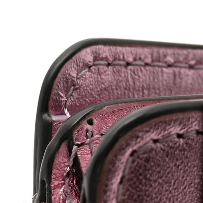 Fendi Vitello Laminato FF Diamonds Compact Wallet Rosa Palladio 9 of 11