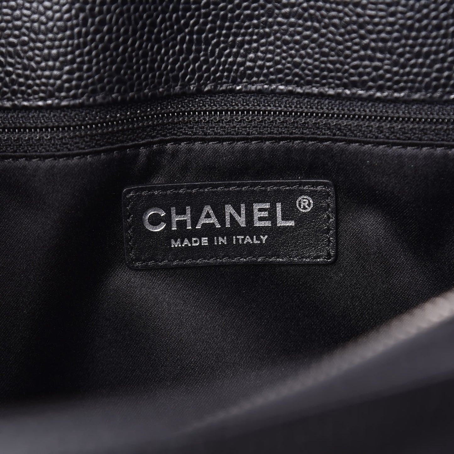 Caviar Quilted Grand Shopping Tote GST Black