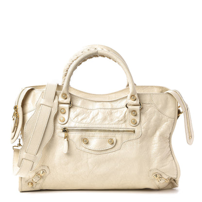 Balenciaga Agneau Giant 12 Gold Hardware City Blanc Creme Light Craie 1 of 12