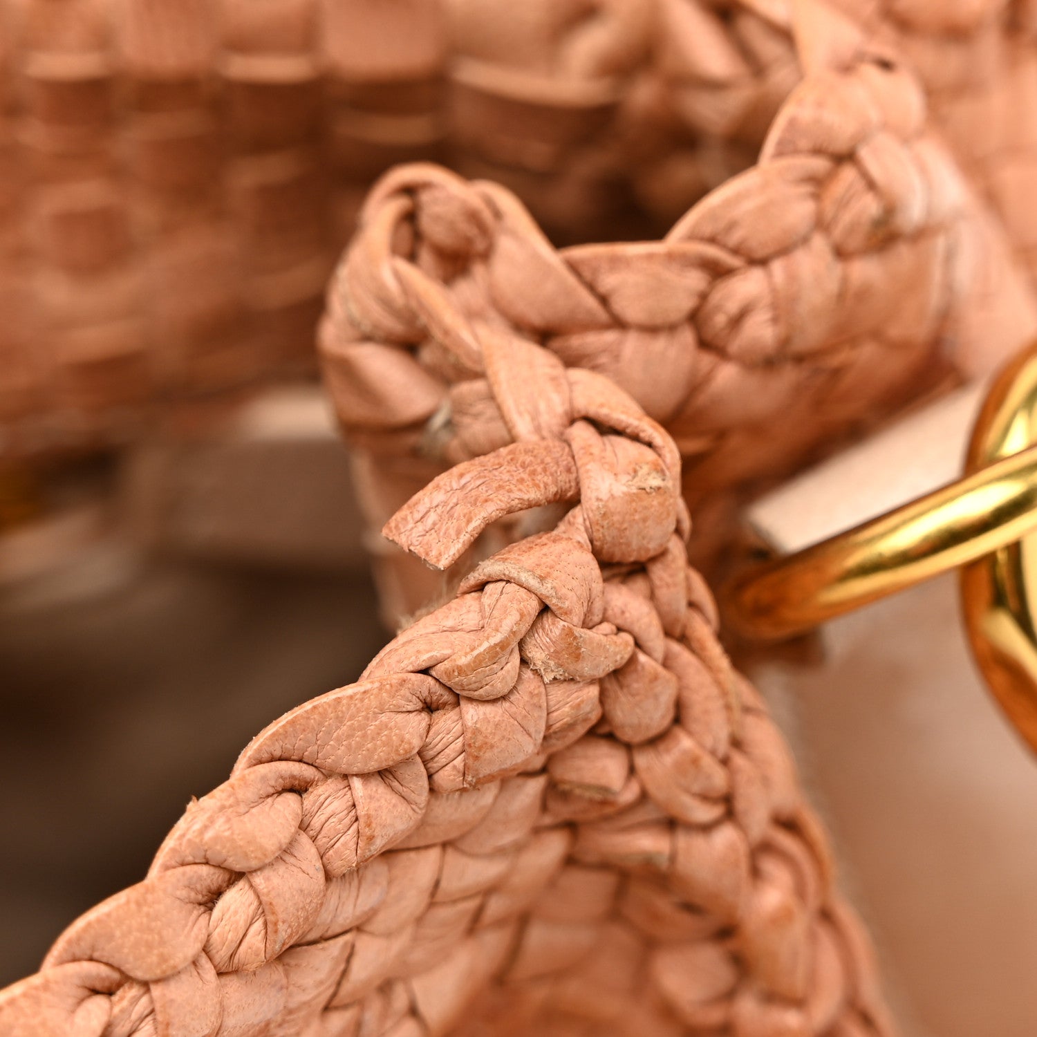 Prada Madras Woven Top Handle Satchel Beige 13 of 17