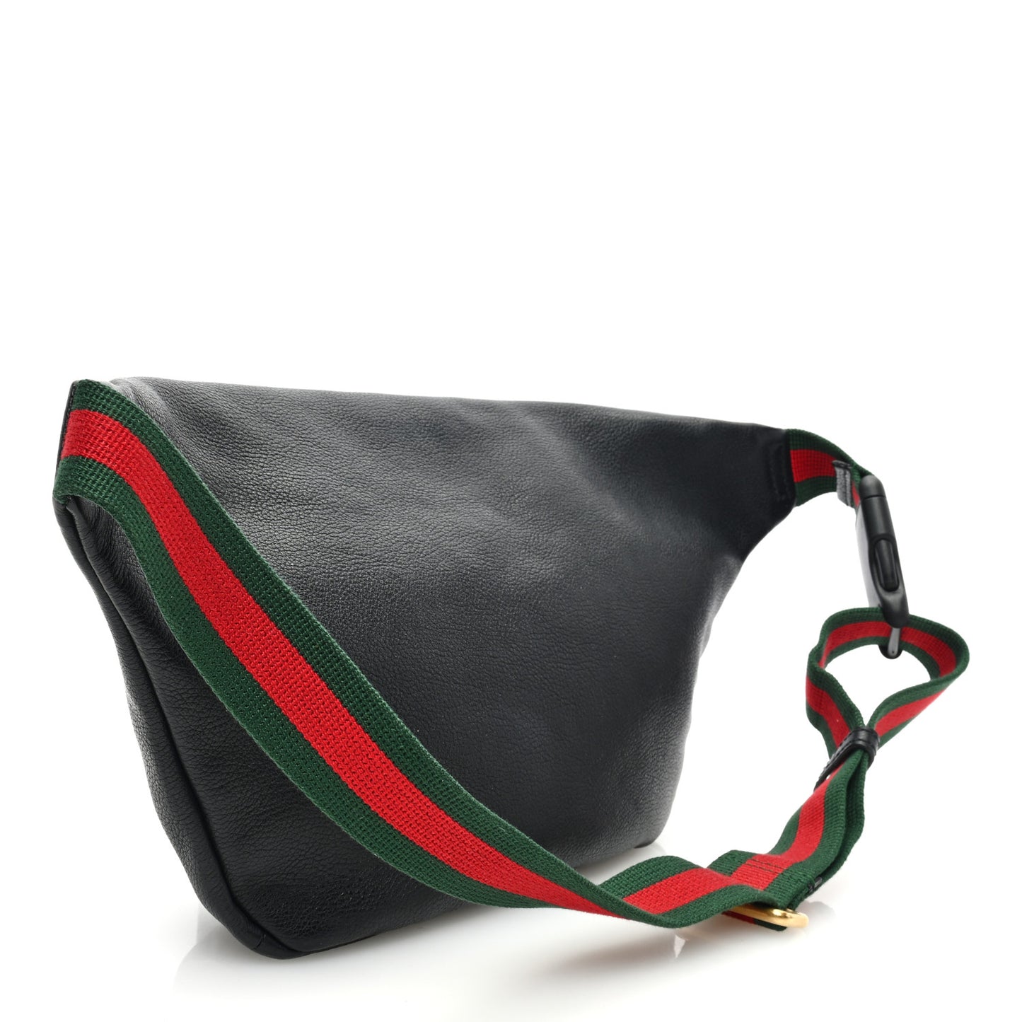 Grained Calfskin Logo Belt Bag Black