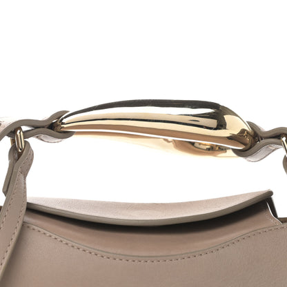 Chloe Small Grain Calfskin Kiss Bag Motty Grey 8 of 11