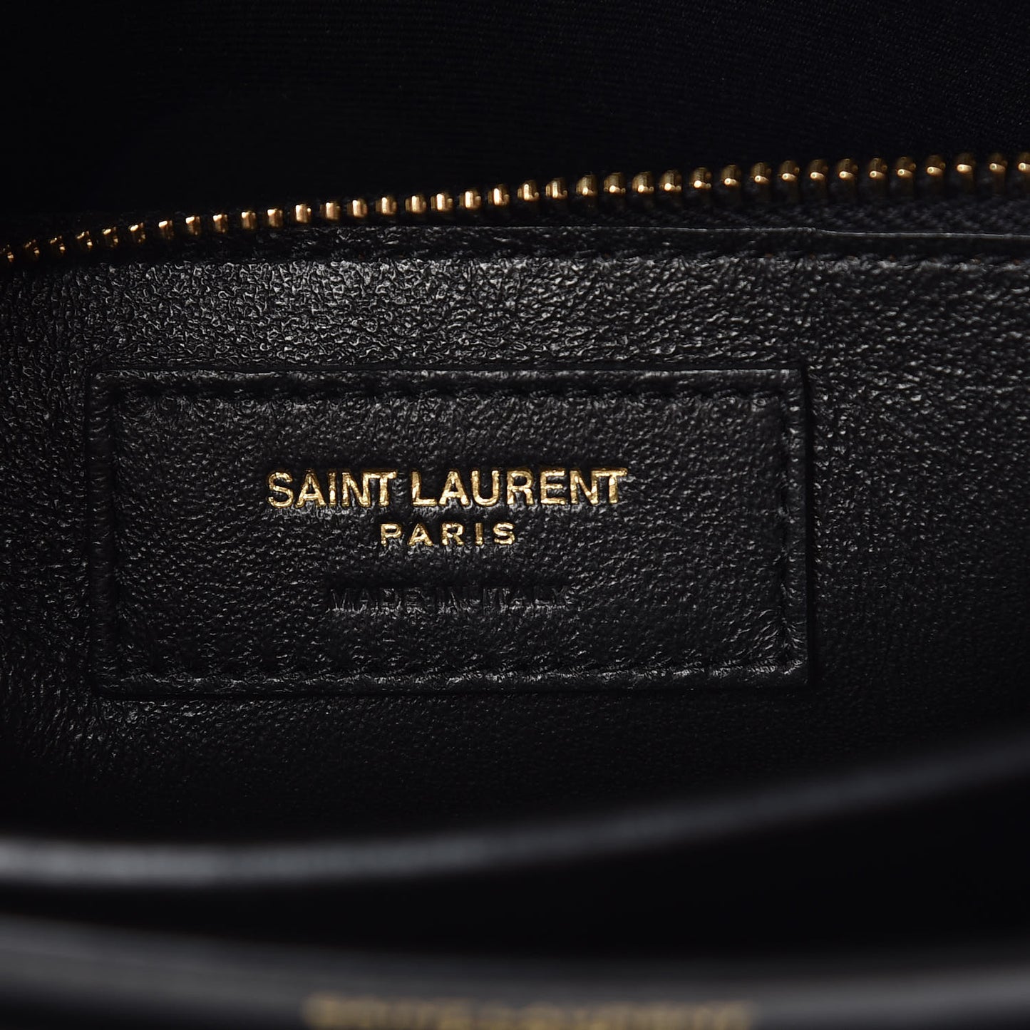 Patent Turtle Embossed Monogram Cassandra Clasp Bag Black