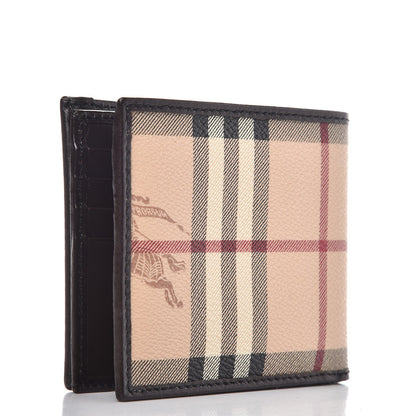 Burberry Haymarket Check BBi-Fold Wallet Chocolate 3 of 9