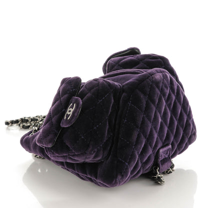 Chanel Velvet Mini Backpack Is Back Plum 4 of 8