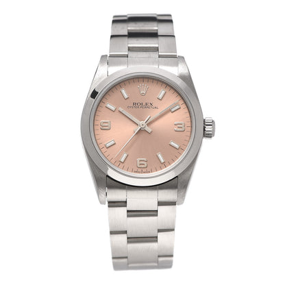 Rolex Stainless Steel 31mm Oyster Perpetual Watch Pink 77080 1 of 5