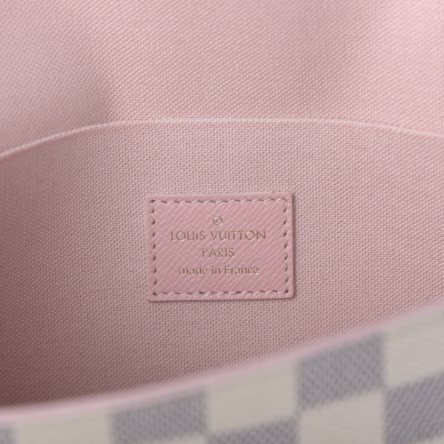 Louis Vuitton Damier Azur Calfskin Pochette Felicie Eau de Rose 9 of 11