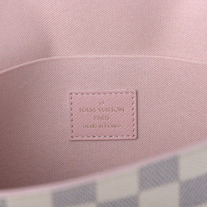 Louis Vuitton Damier Azur Calfskin Pochette Felicie Eau de Rose 9 of 11