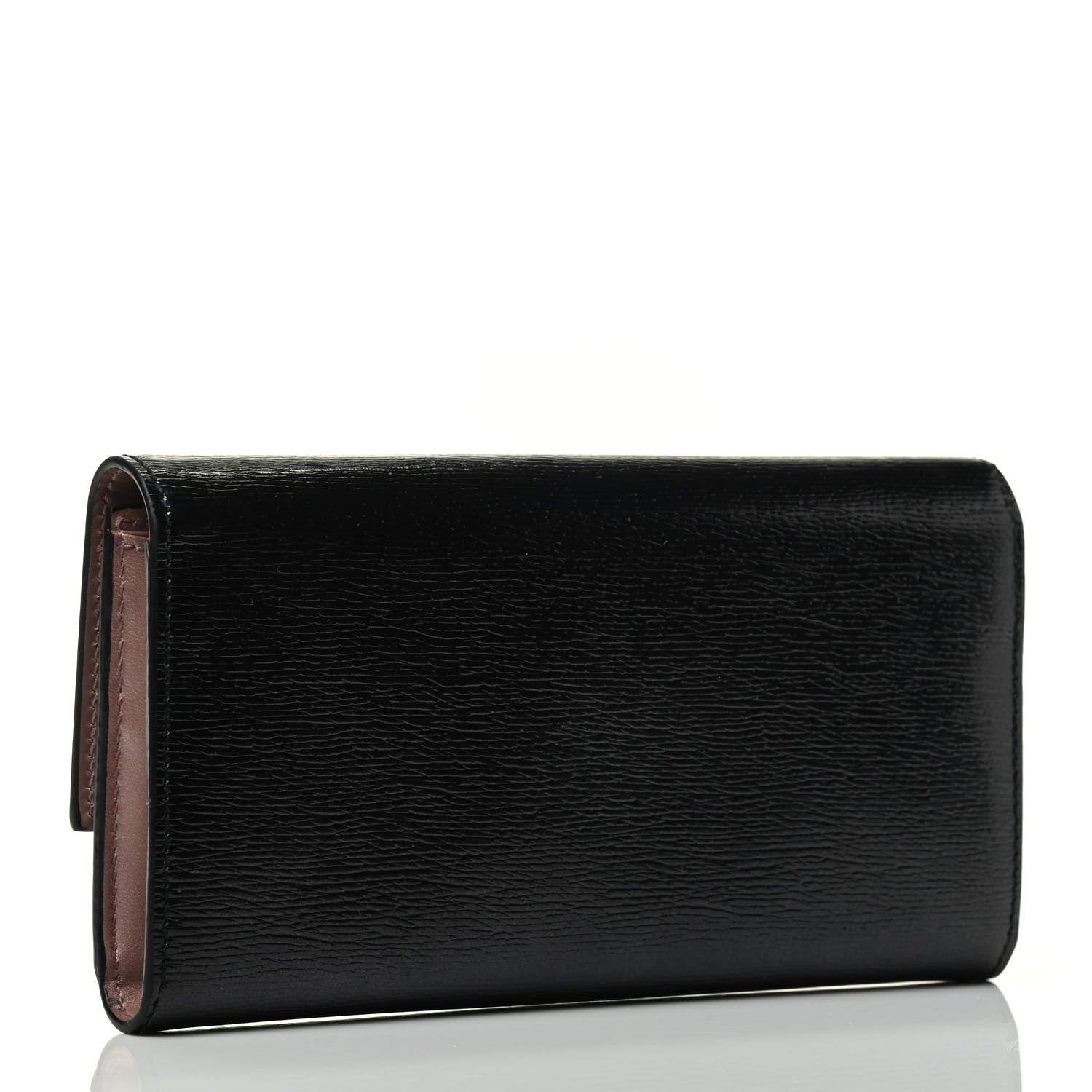 Gucci Shangai Calfskin Lovely Heart Continental Wallet Black 2 of 3