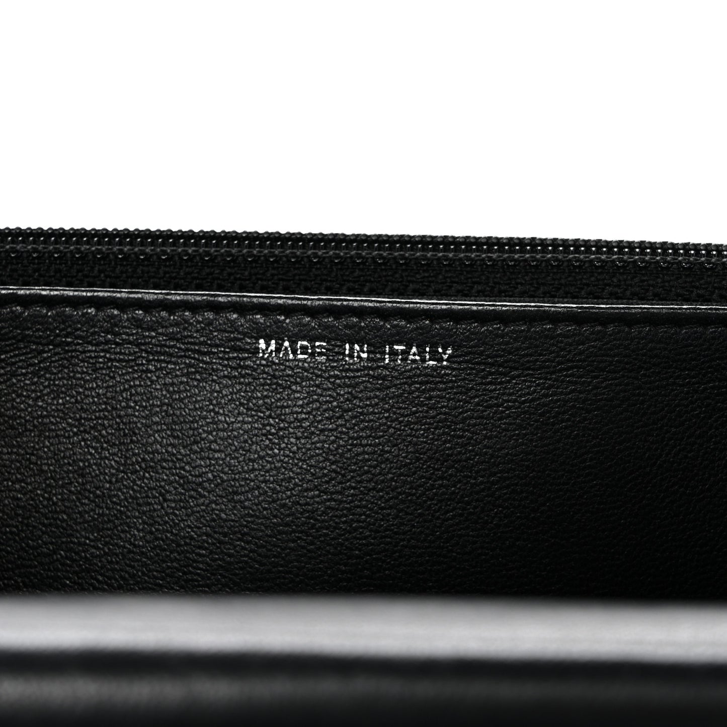 Lambskin Quilted Boy Wallet On Chain WOC Black