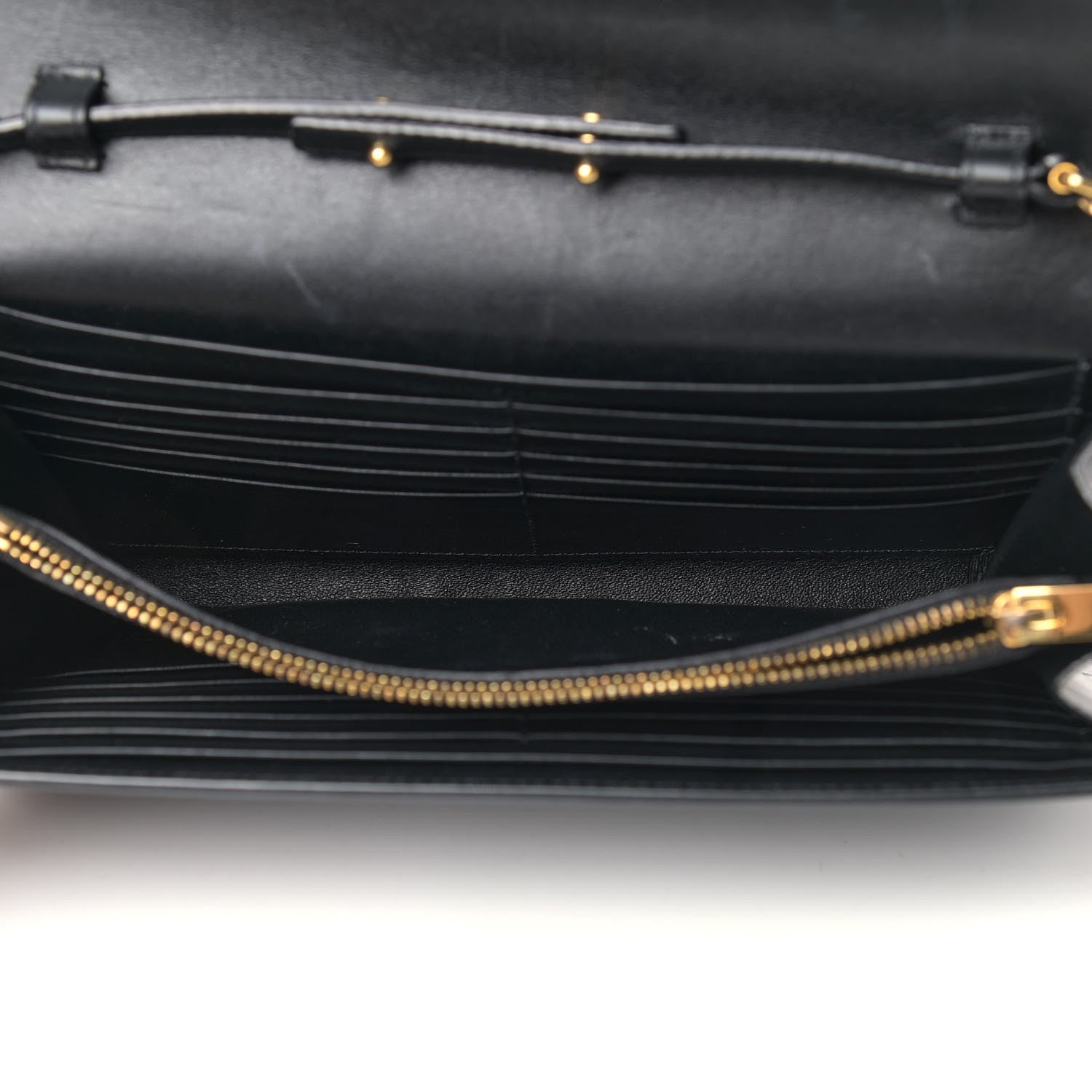 Saint Laurent Smooth Calfskin Medium Classic Monogram Kate Satchel Black 5 of 17