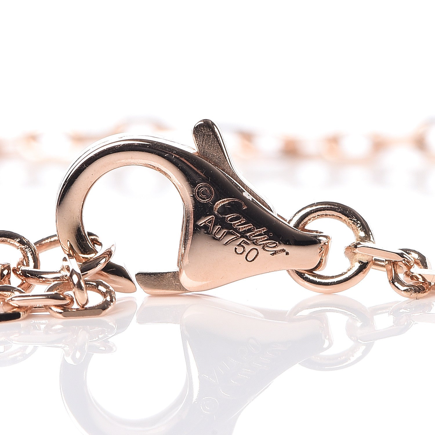 Cartier 18K Pink Gold Diamond SM D'Amour Bracelet 4 of 6