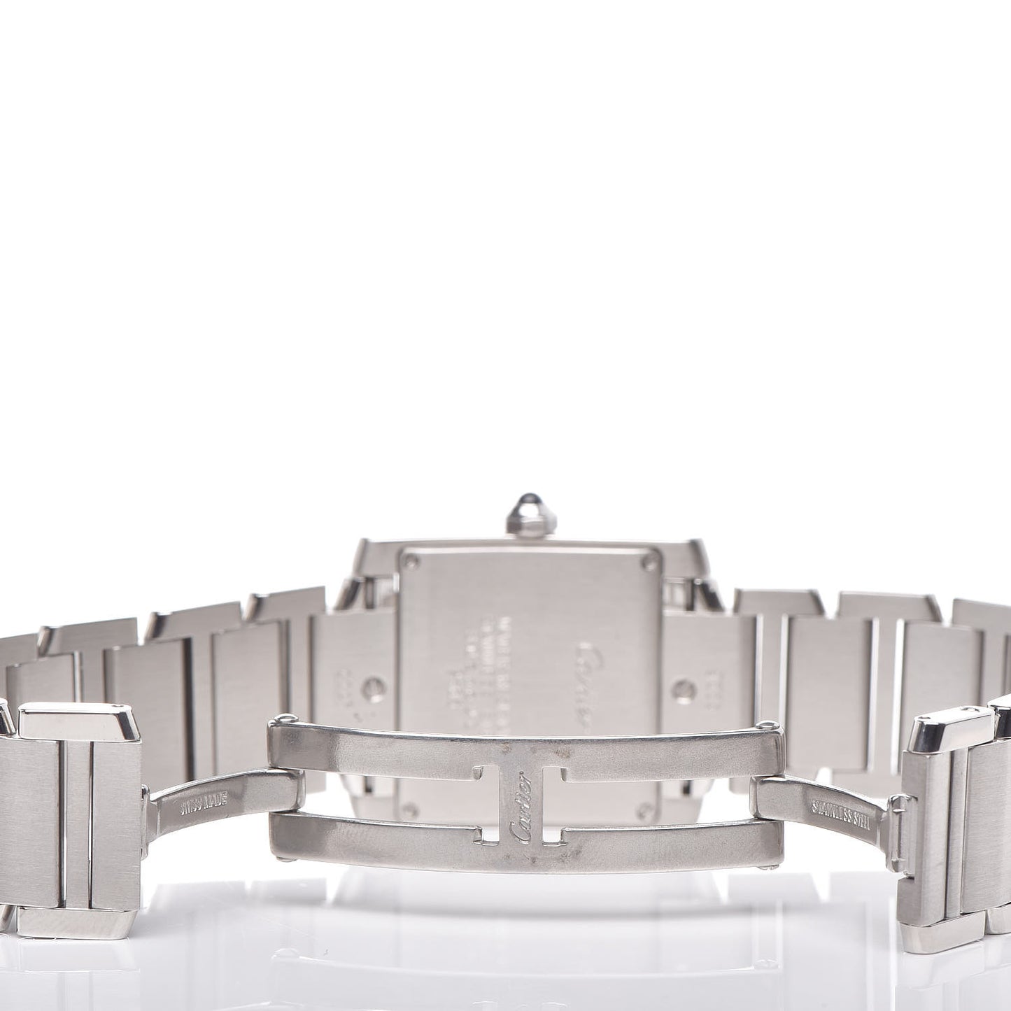 Stainless Steel 25mm Tank Francaise Quartz Watch