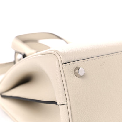 Gucci Grainy Calfskin Small Zumi Top Handle Bag Mystic White 11 of 16