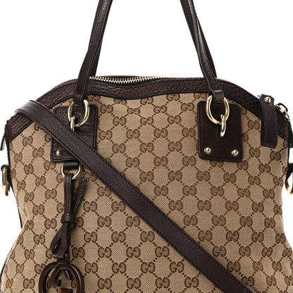 Gucci Monogram Medium Top Handle Bag Brown 6 of 12