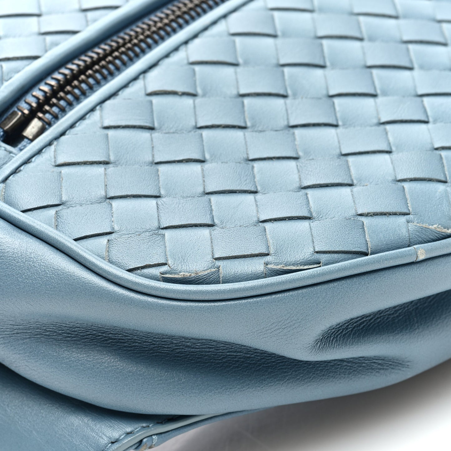 Nappa Intrecciato Belt Bag Linoleum