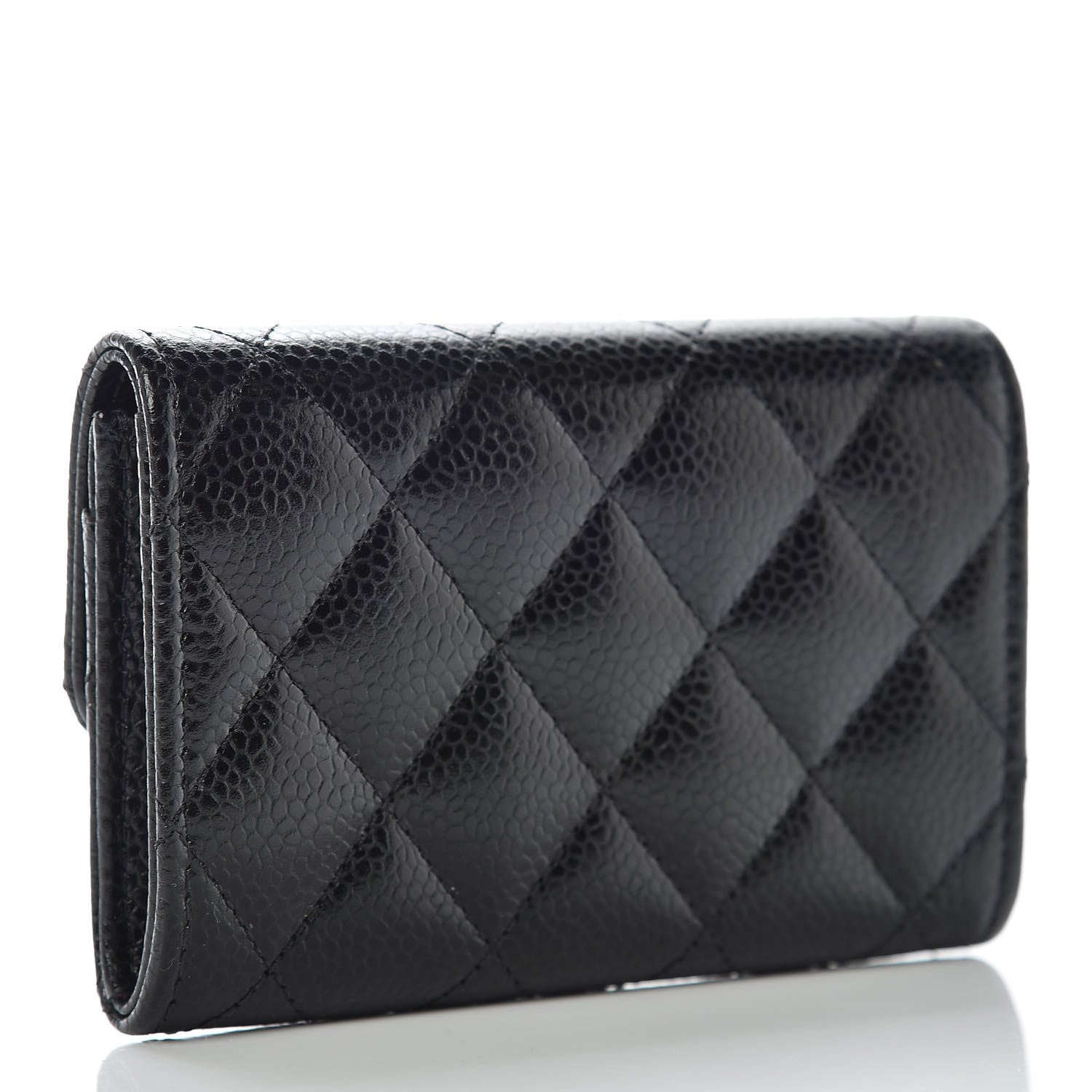 Chanel Caviar Quilted Flap Card Holder Black 3 of 8