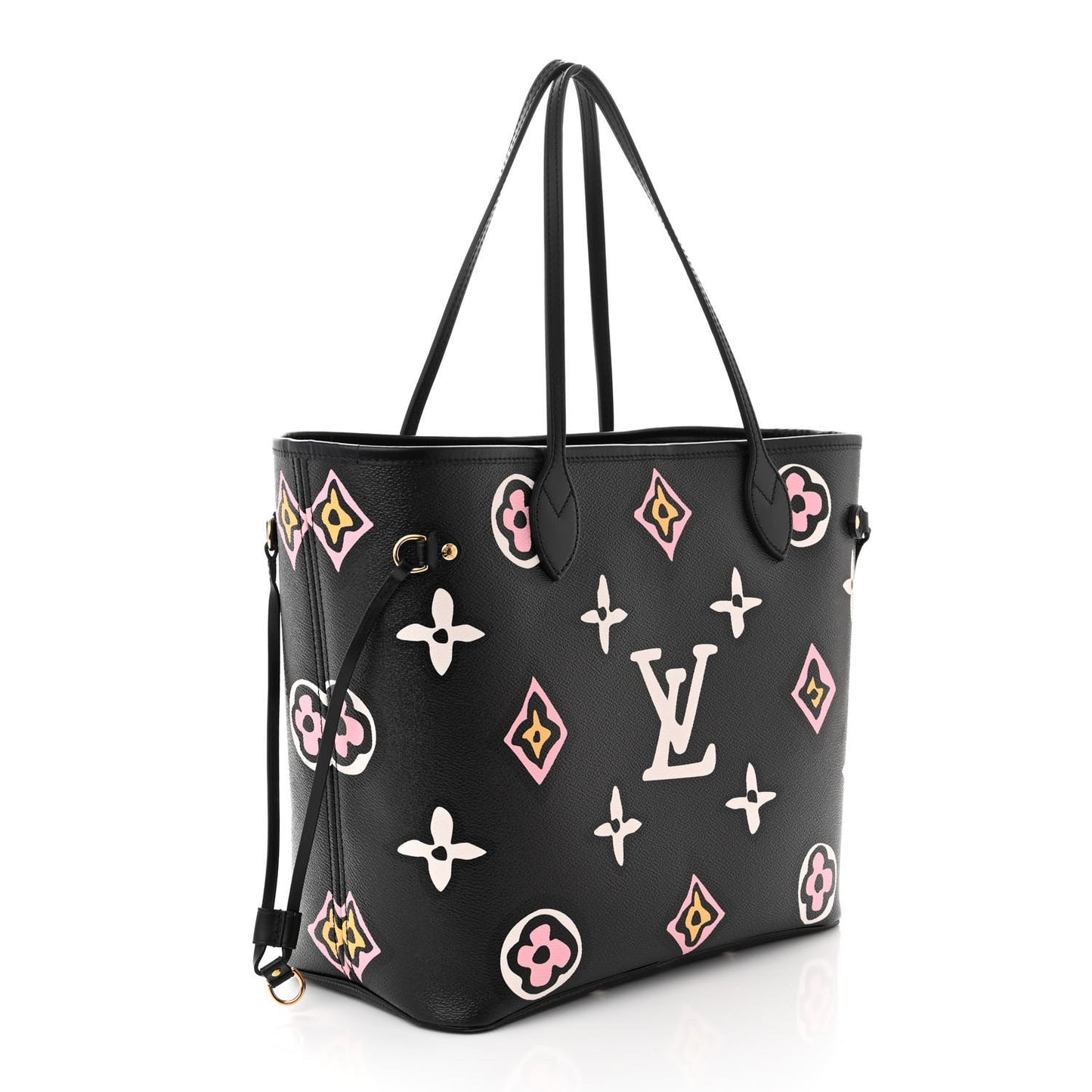 Monogram Giant Wild at Heart Neverfull MM Black
