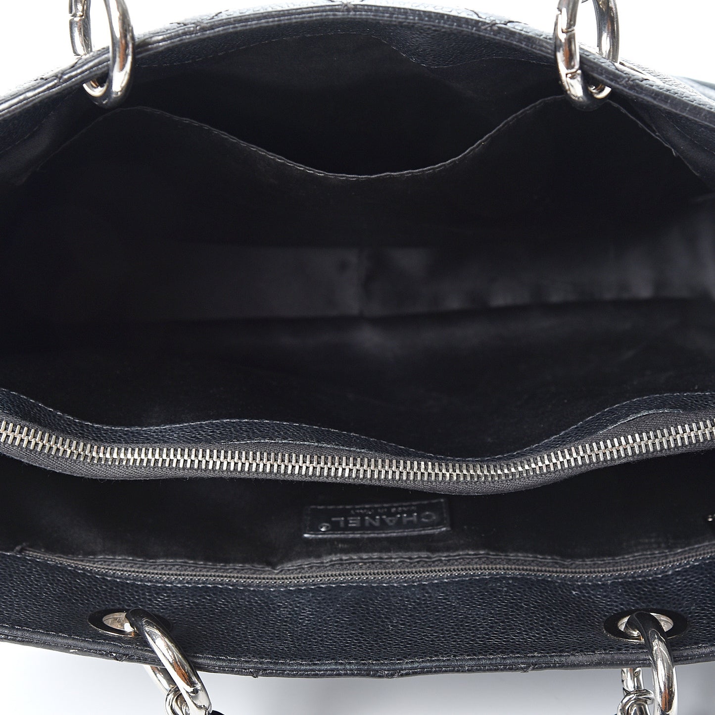 Caviar Quilted Grand Shopping Tote GST Black