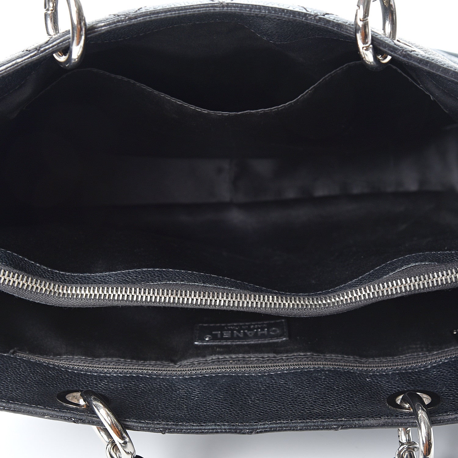 Chanel Caviar Quilted Grand Shopping Tote GST Black 4 of 11