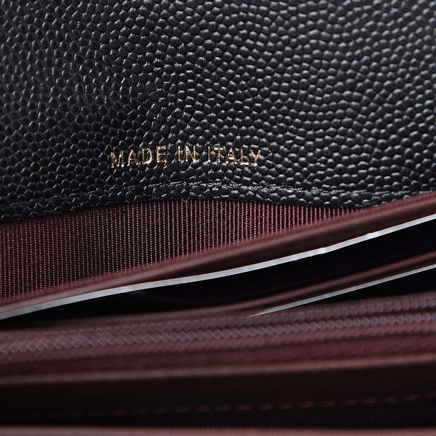 Caviar Quilted Medium Flap Wallet Black