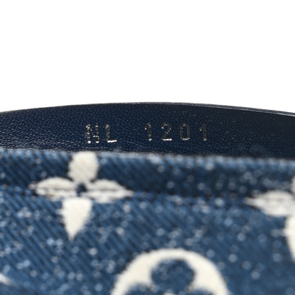 Louis Vuitton Denim Monogram Silhouette Ankle Boots 37 Navy Blue 7 of 9