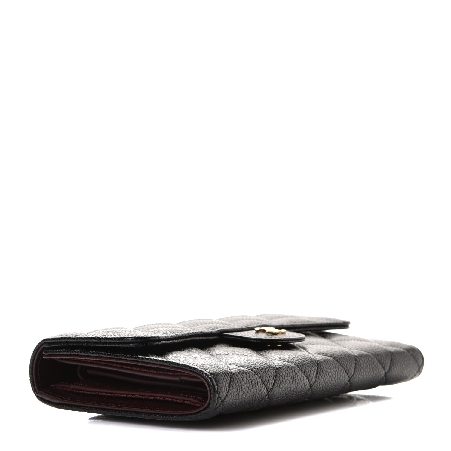 Chanel Caviar Quilted Long Flap Wallet Black 3 of 8