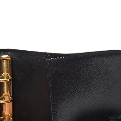 Louis Vuitton Epi Small Ring Agenda Cover Black 9 of 9