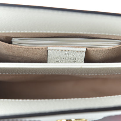 Gucci GG Supreme Monogram Flora Web Small Ophidia Chain Shoulder Bag White 8 of 11