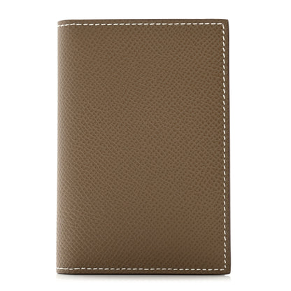 Hermes Epsom MC2 Euclide Card Holder Case Etoupe 1 of 8