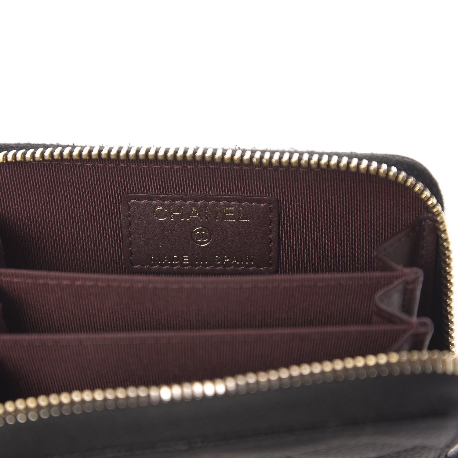 Chanel Caviar Quilted Zip Coin Purse Black 6 of 7