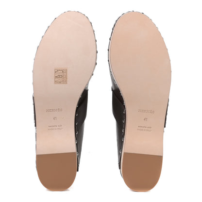 Hermes Calfskin Calya Mules 41 Cafe 4 of 4