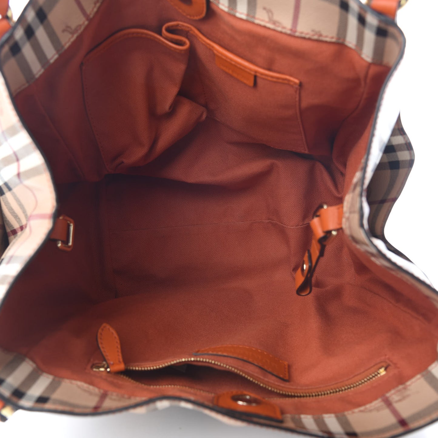 Haymarket Check Small Canterbury Tote Orange