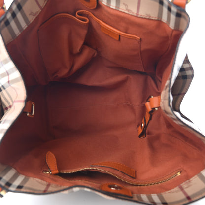 Burberry Haymarket Check Small Canterbury Tote Orange 4 of 13