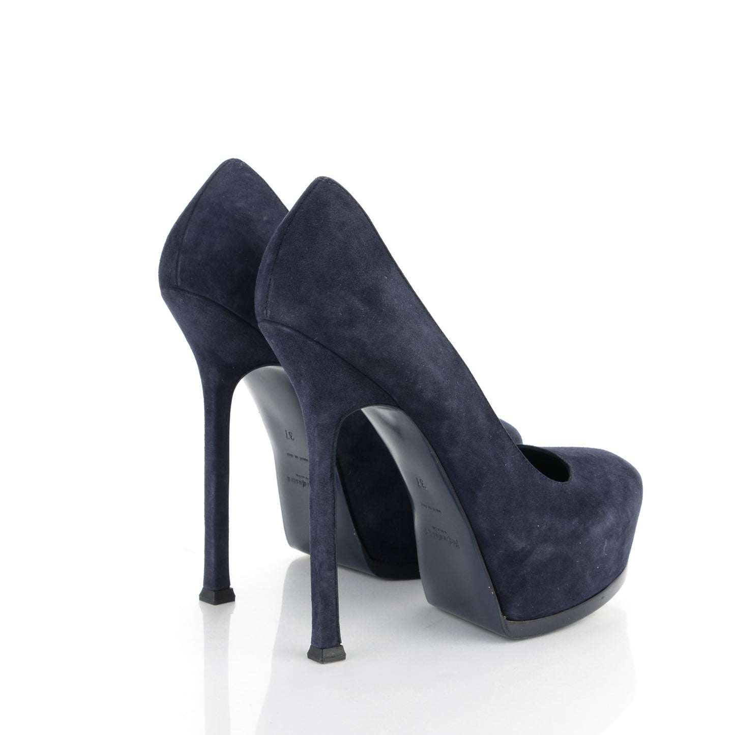 Suede Tribtoo 105 Platform Pumps 37 Navy