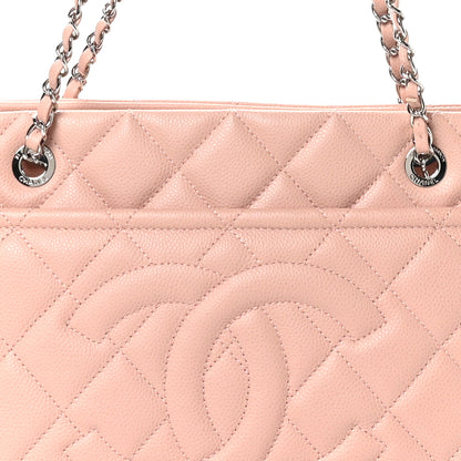 Chanel Caviar Quilted Timeless CC Soft Tote Light Pink 9 of 11