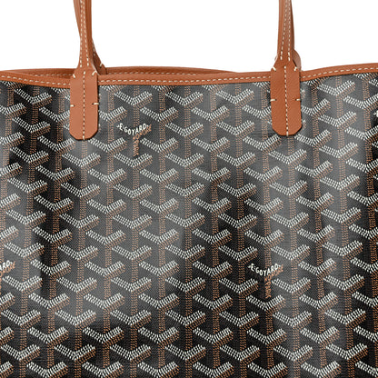 Goyard Goyardine Saint Louis PM PM Black Gold 9 of 11