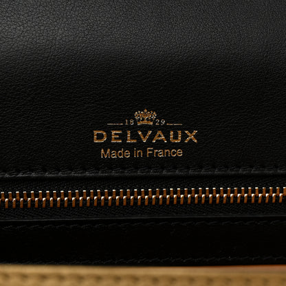 Delvaux Metallic Calfskin Ombre PM Madame Shoulder Bag Black Gold 6 of 14