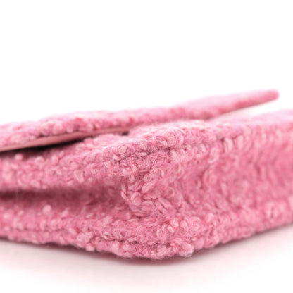 Chanel Tweed Quilted Flap Chain Waist Bag Pink 9 of 11