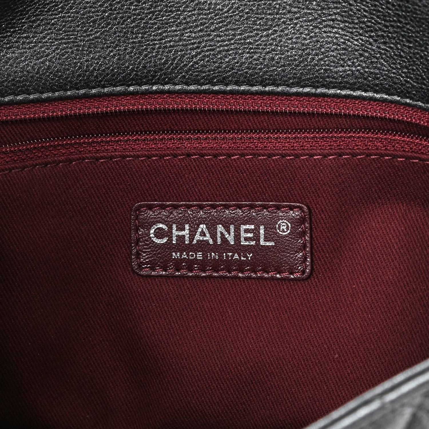 Chanel Metallic Calfskin Quilted Medium CC Eyelet Flap Dark Silver 6 of 11