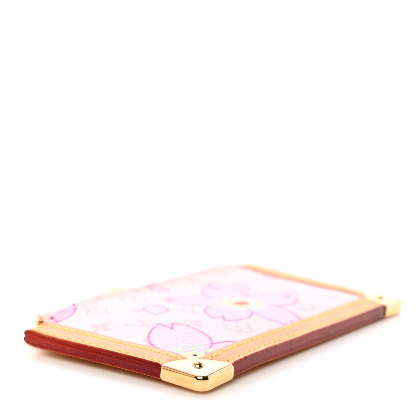 Monogram Cherry Blossom Key Pouch Pink