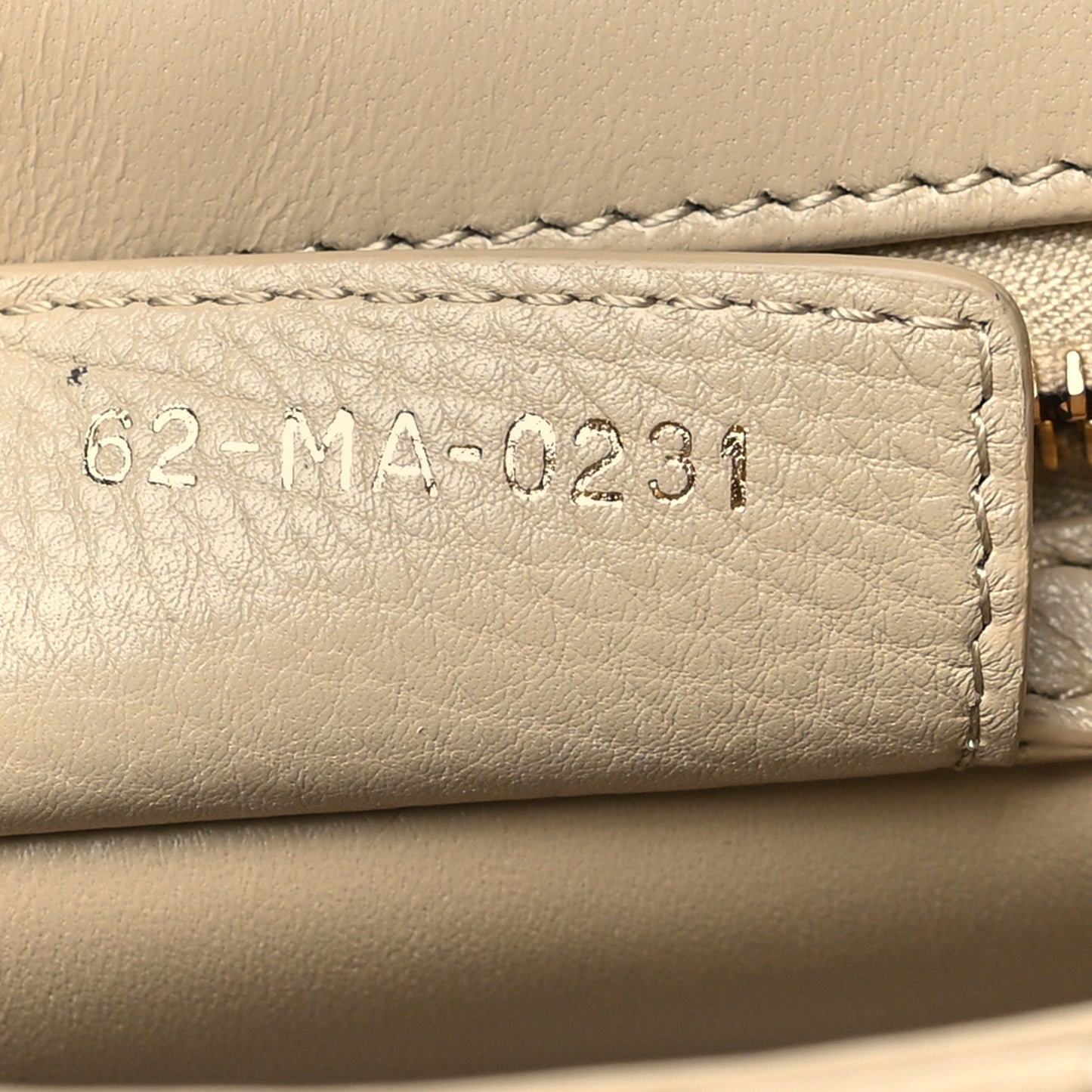 Grained Calfskin Cannage Small Caro Bag Beige