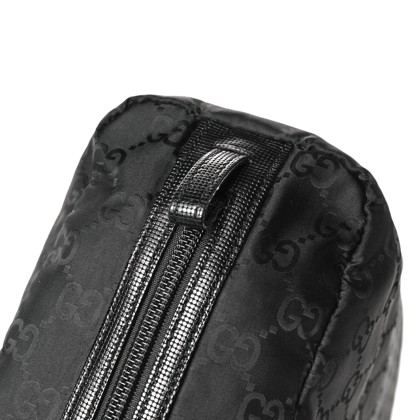 Nylon Monogram Cosmetic Case Black